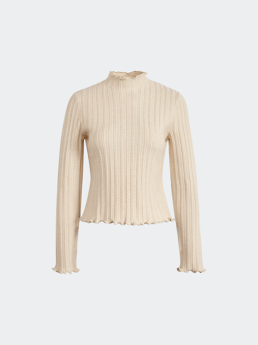 Mock Neck Knit Top