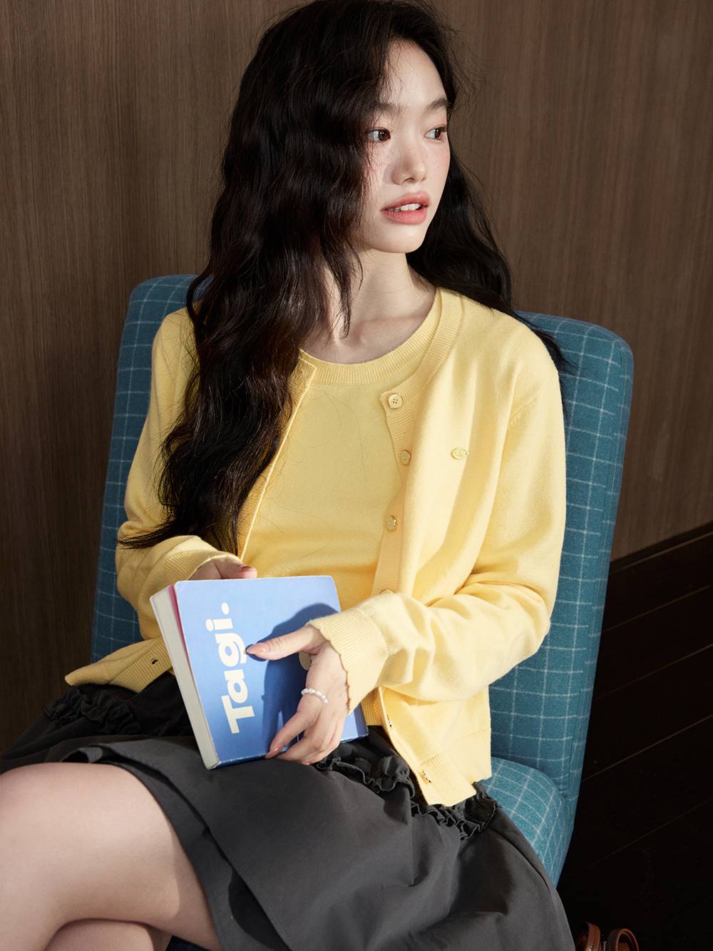 Cardigan Sweater and Knit Vest