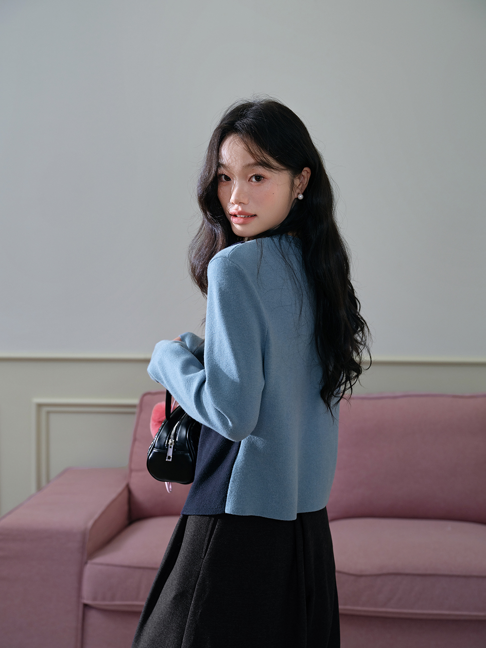 Layered Look Knit Top