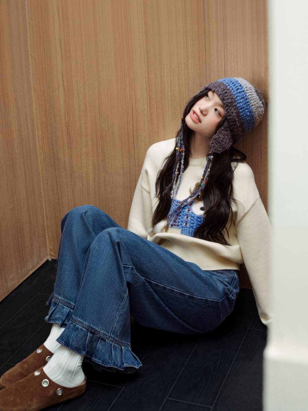 Fluffy Dog Embroidered Sweater