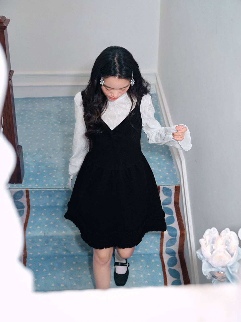 Cami Dress and Lace Top