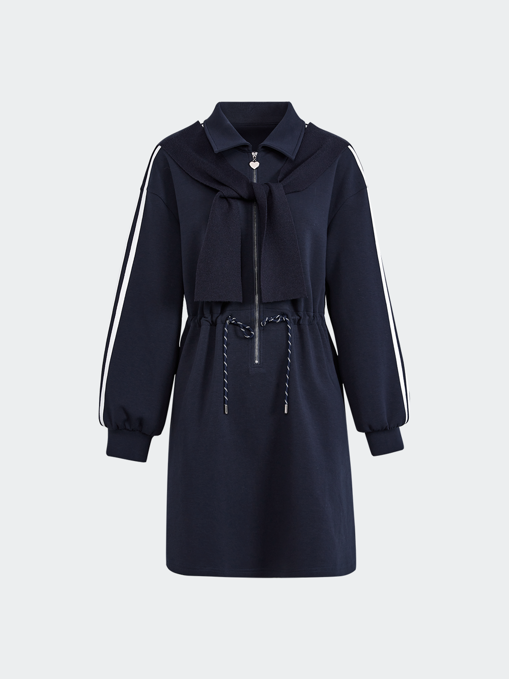 Layered Look Sweatshirt Dress