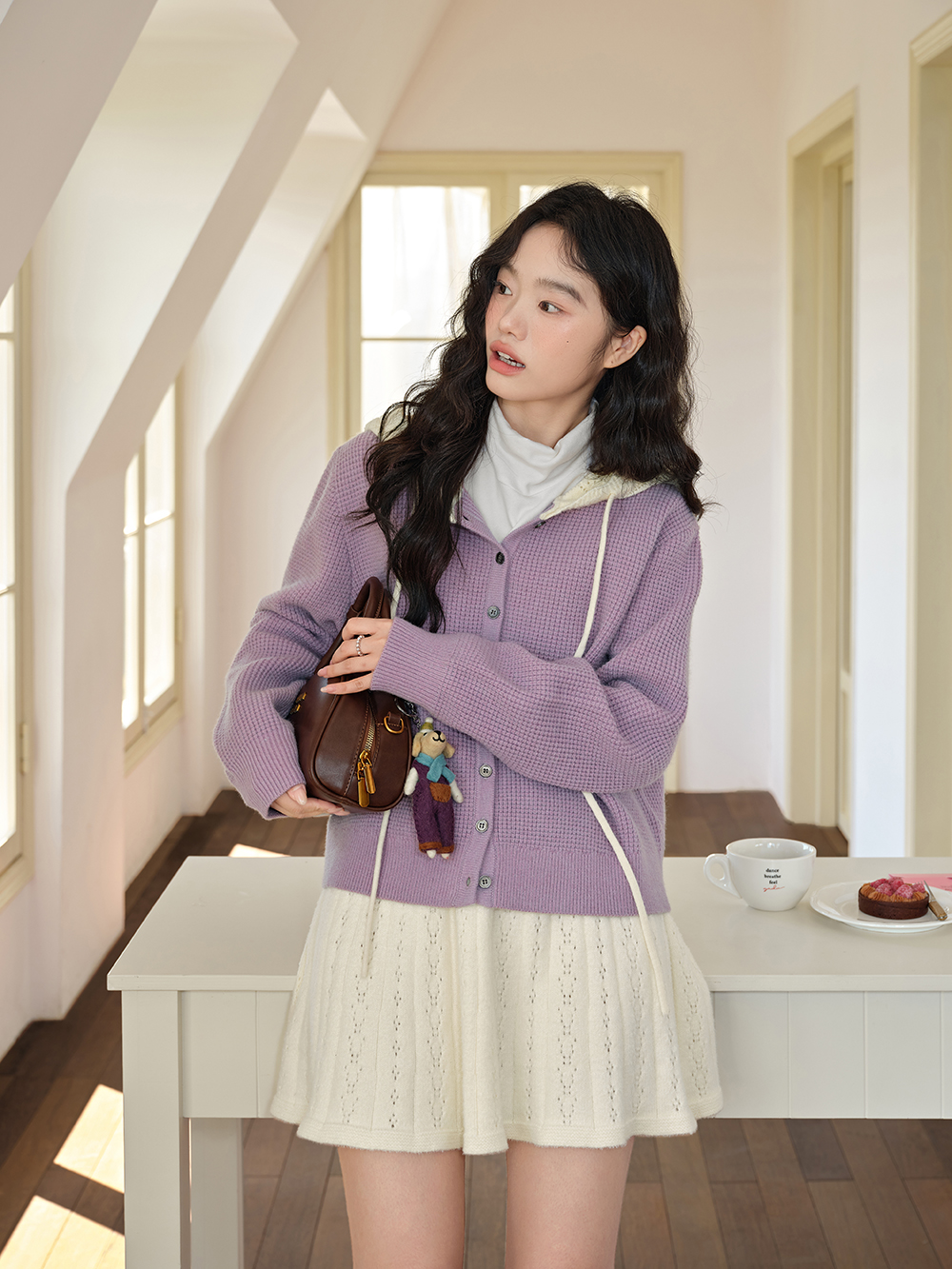 Hooded Cardigan Sweater