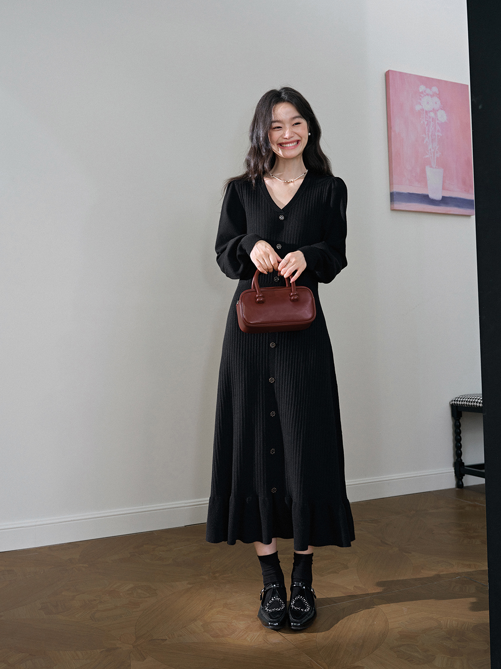 Long Sleeve Knit Dress