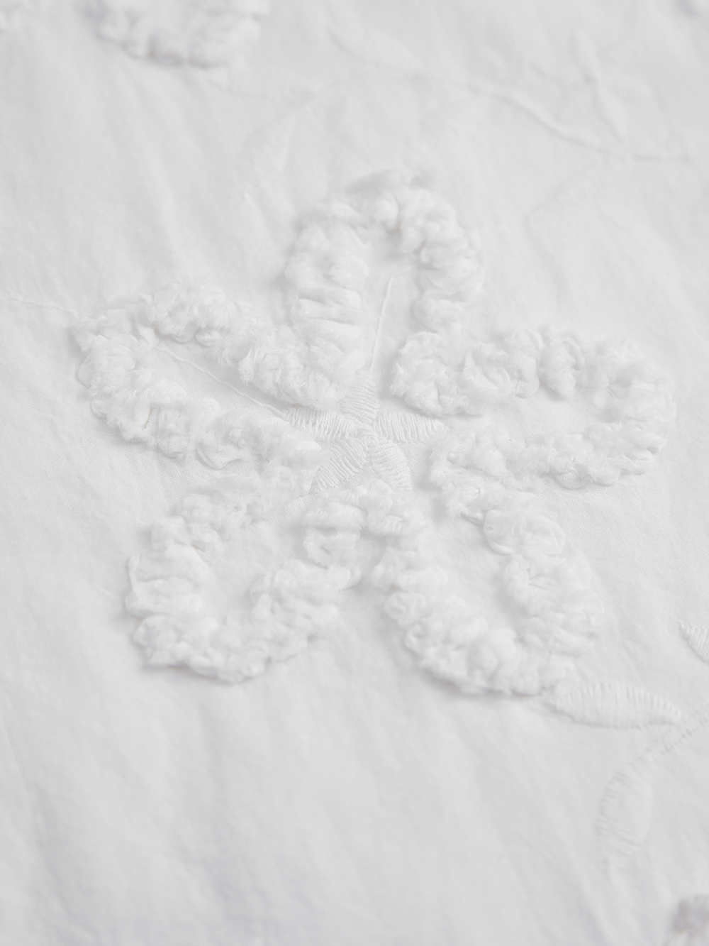 V-neck Textured Floral Dress