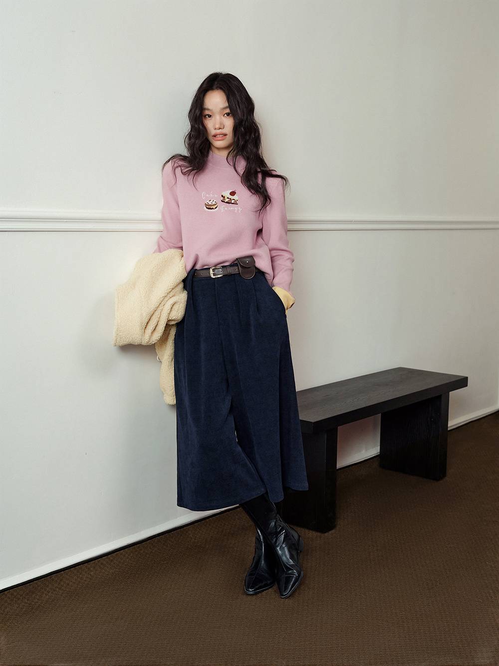 Cropped Wide Leg Pants