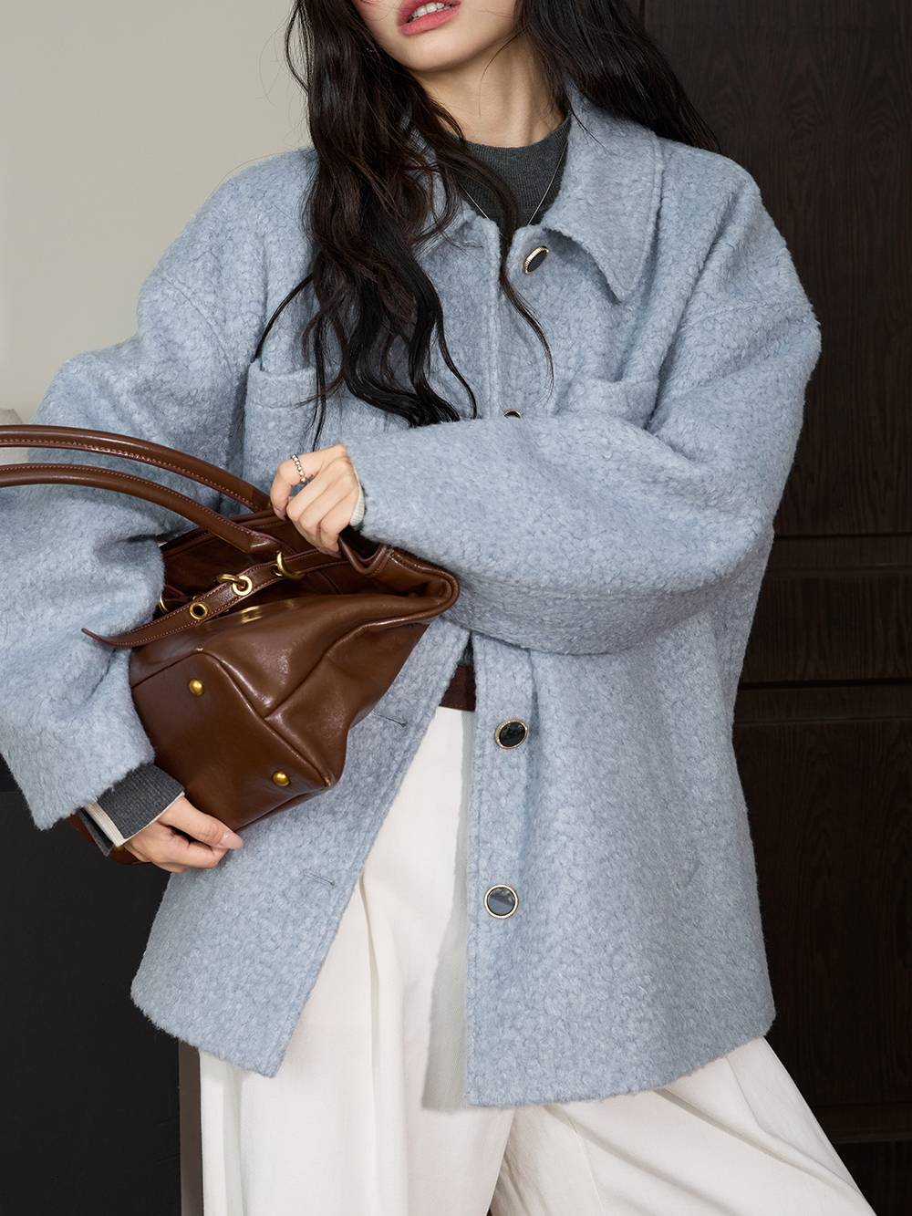 Fleece Button Up Jacket