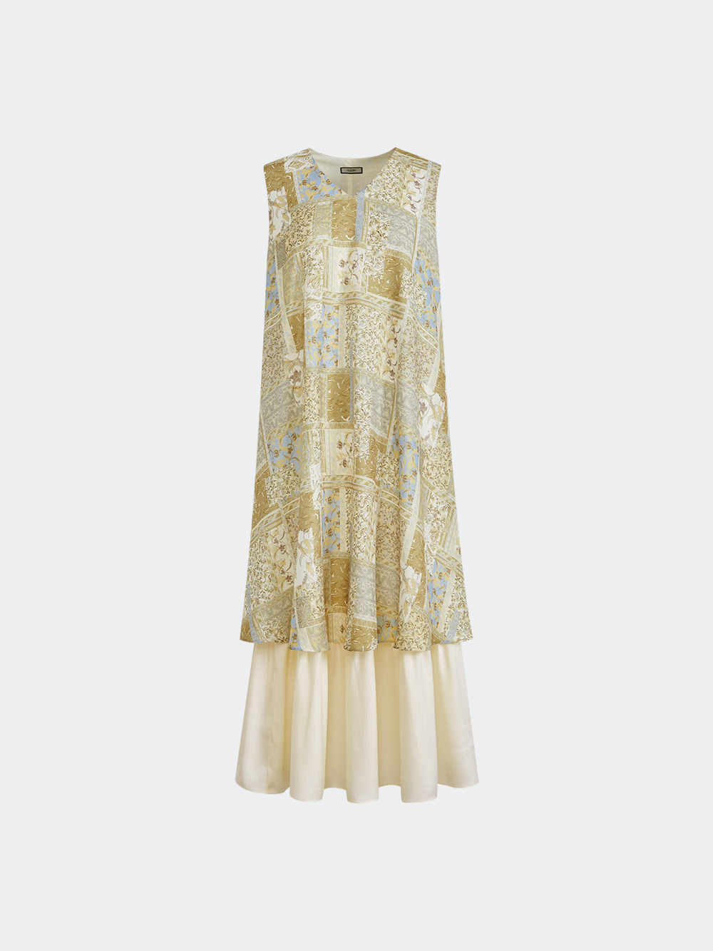 V-neck Layered Dress