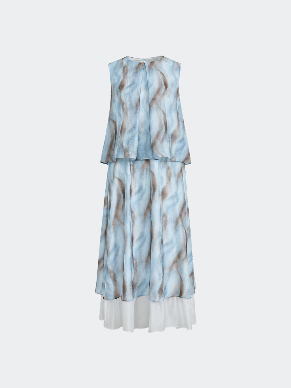 Blurred Stripe Layered Dress