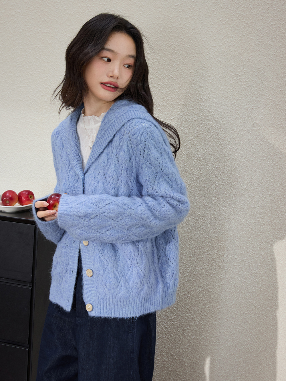 Sailor Collar Cardigan Sweater