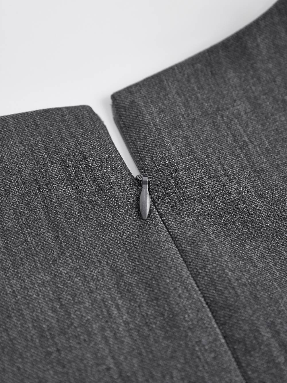 Bubble Hem Dress and White Blouse