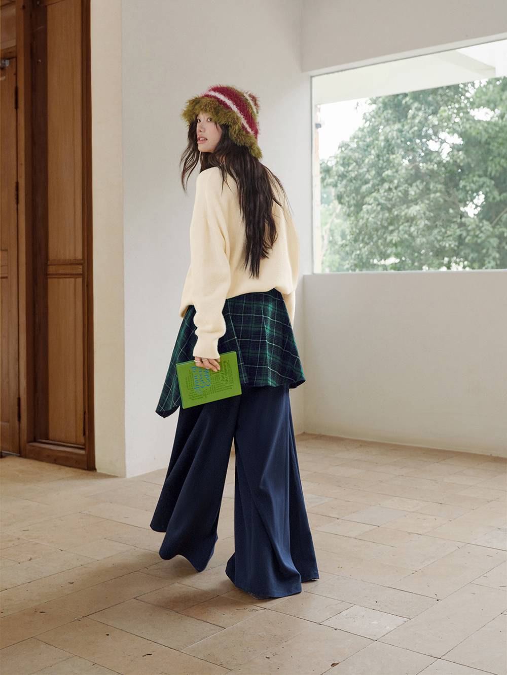 Wrap Tie Wide-Leg Pants