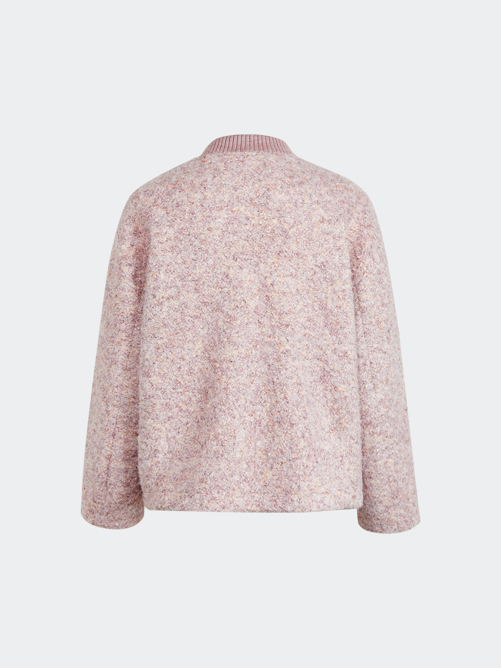 Pink Tweed Textured Jacket