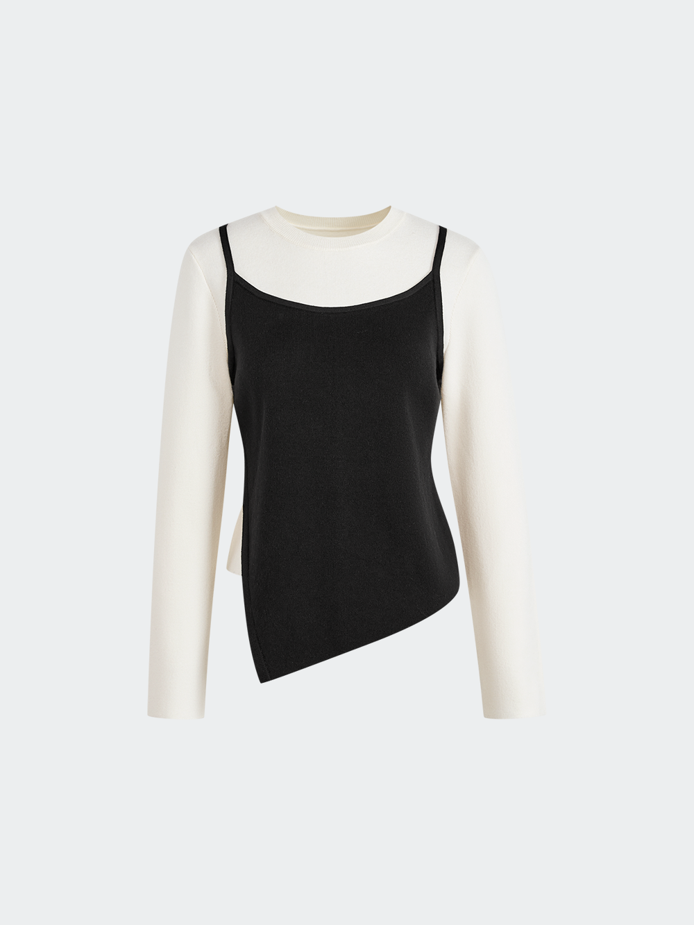 Layered Look Knit Top