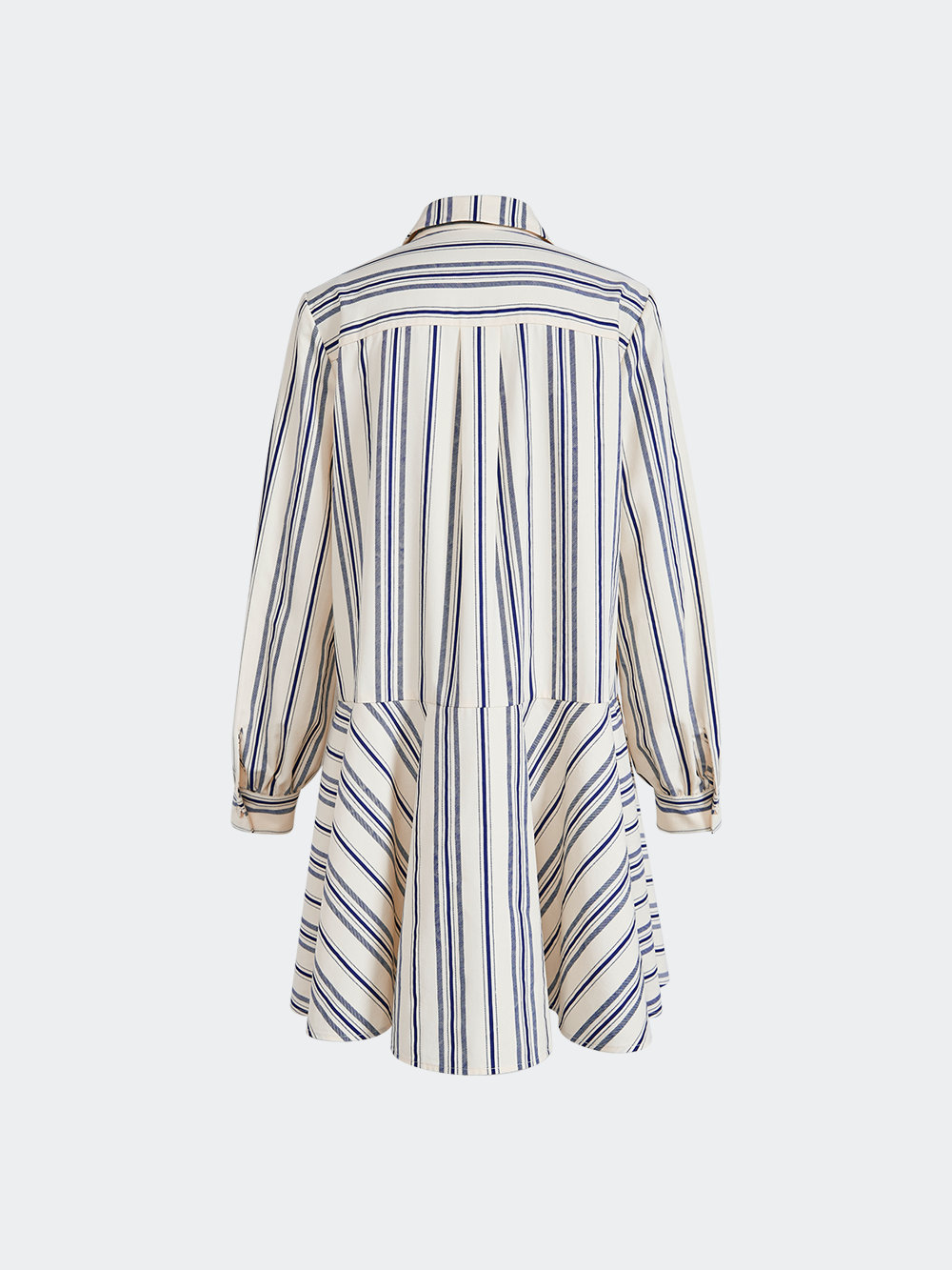 Vest and Striped Dress