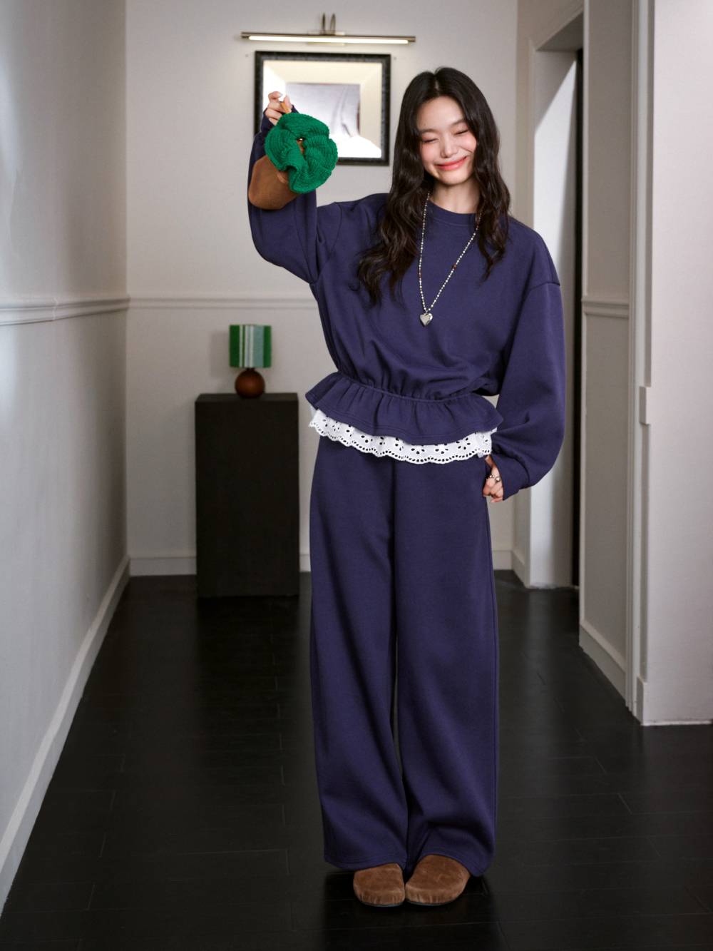 Drawstring Sweater and Elastic Pants