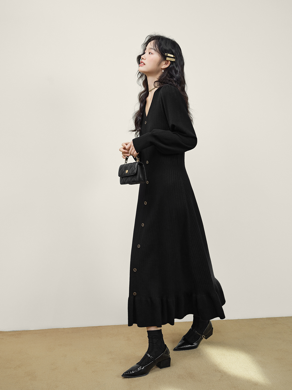 Long Sleeve Knit Dress