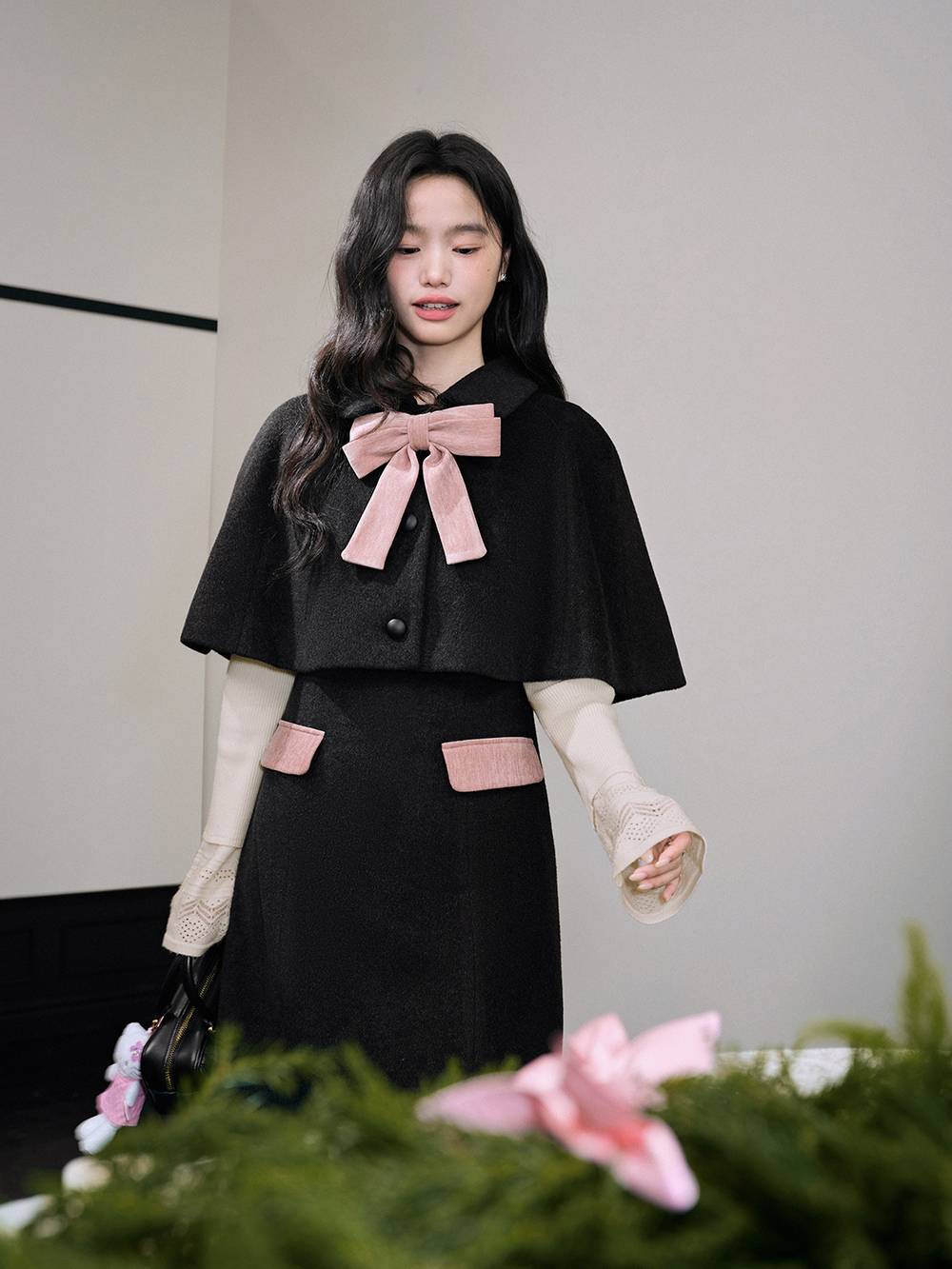 Pink Bow Cape and Dress