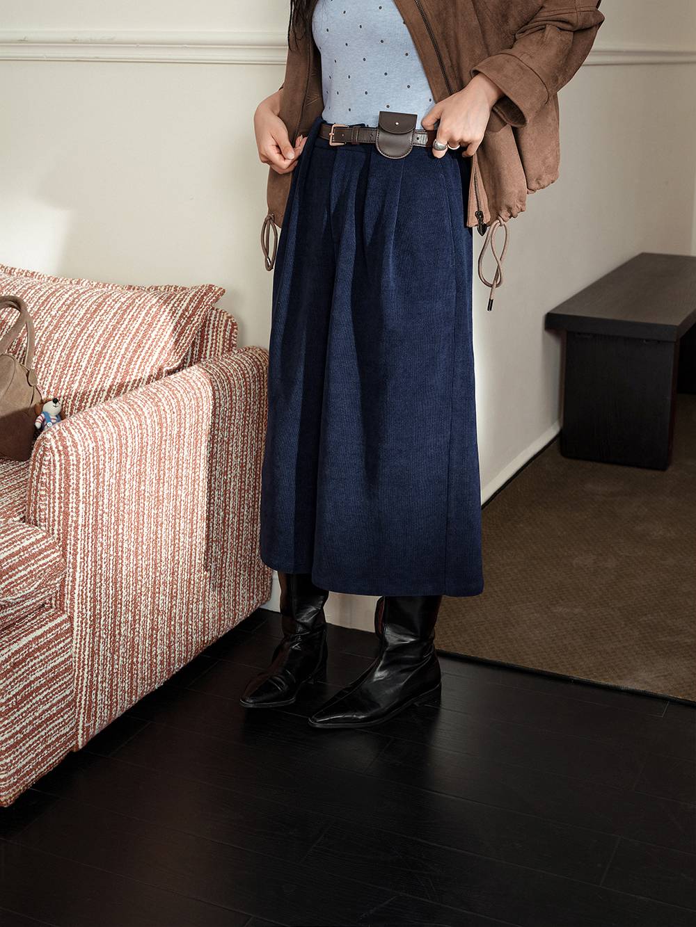 Cropped Wide Leg Pants