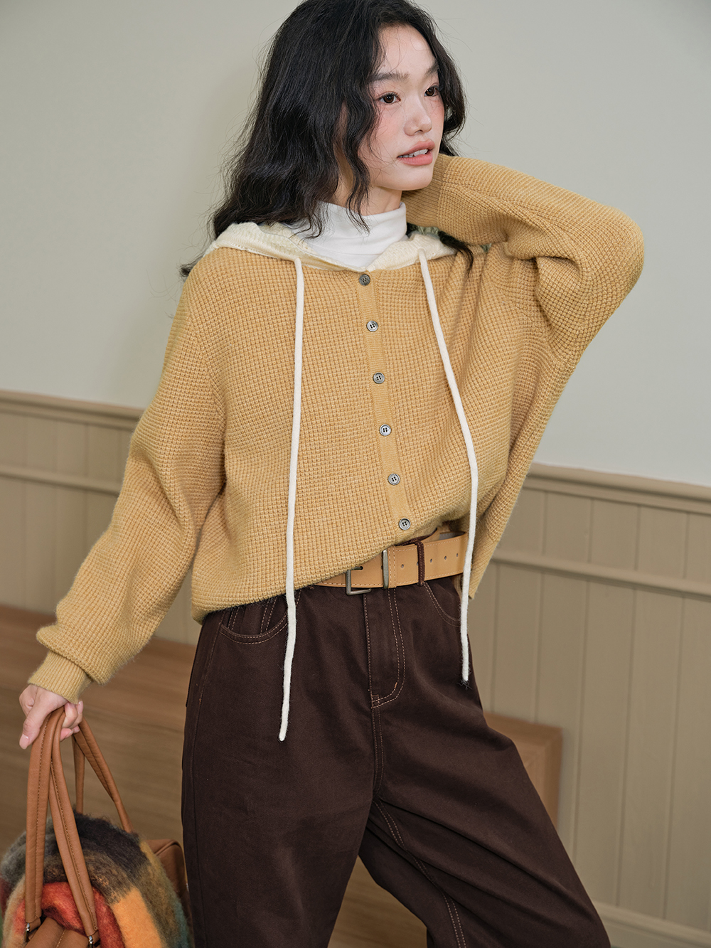 Hooded Cardigan Sweater