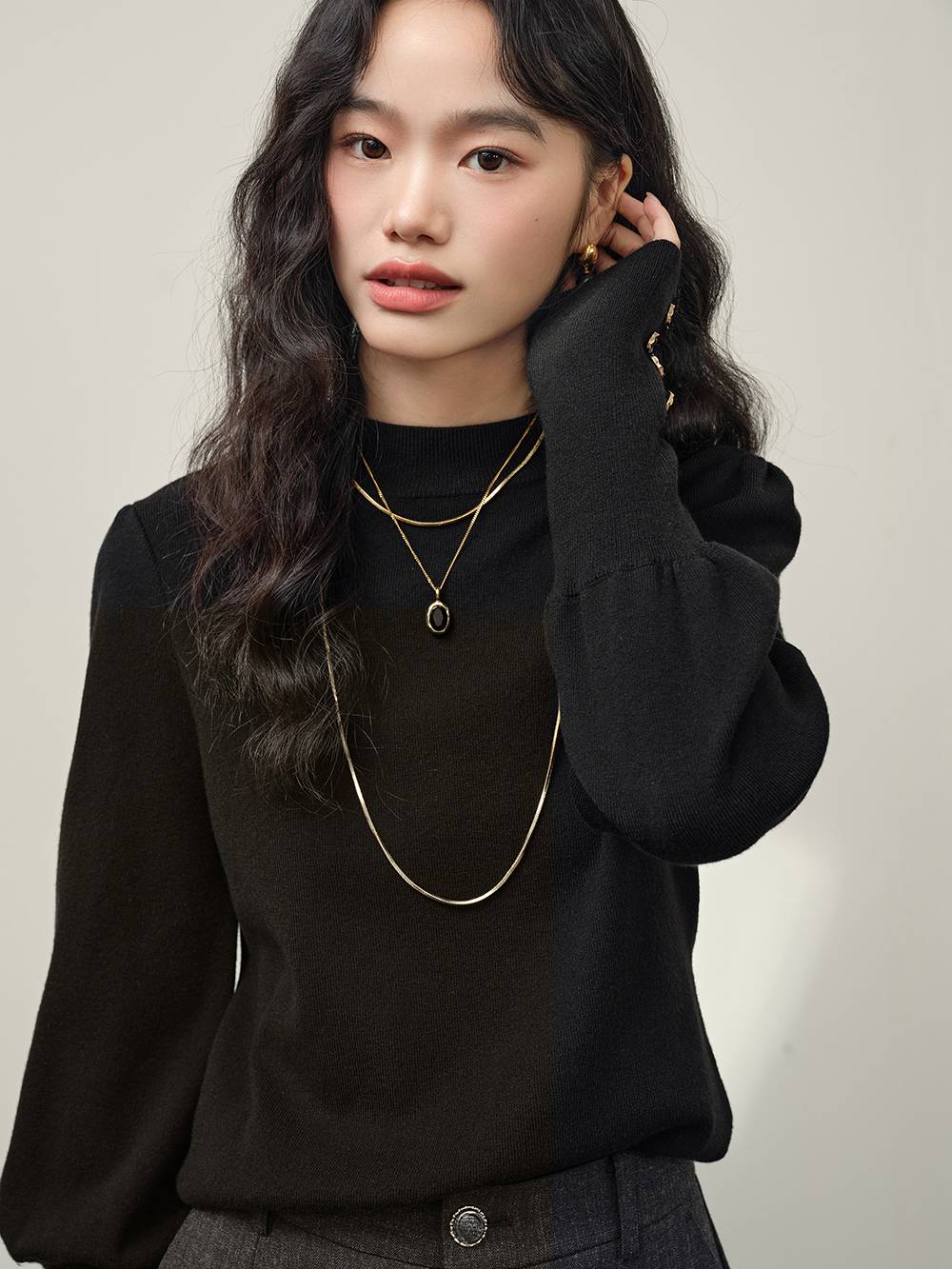 Long Sleeve Knit Top