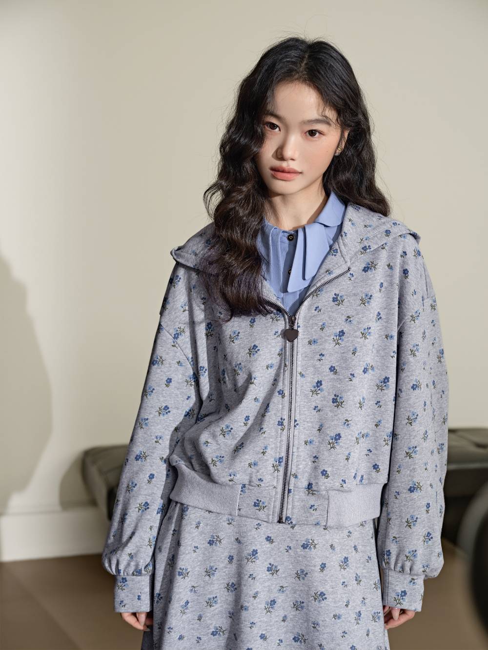 Floral Jacket and Skirt