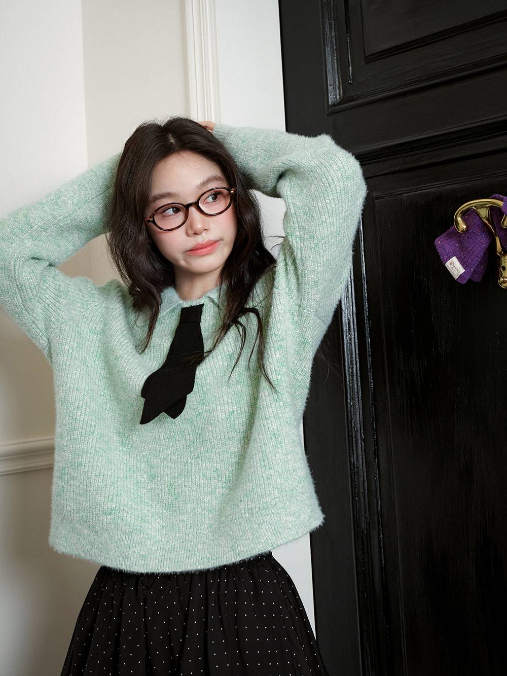 Decorative Tie Sweater