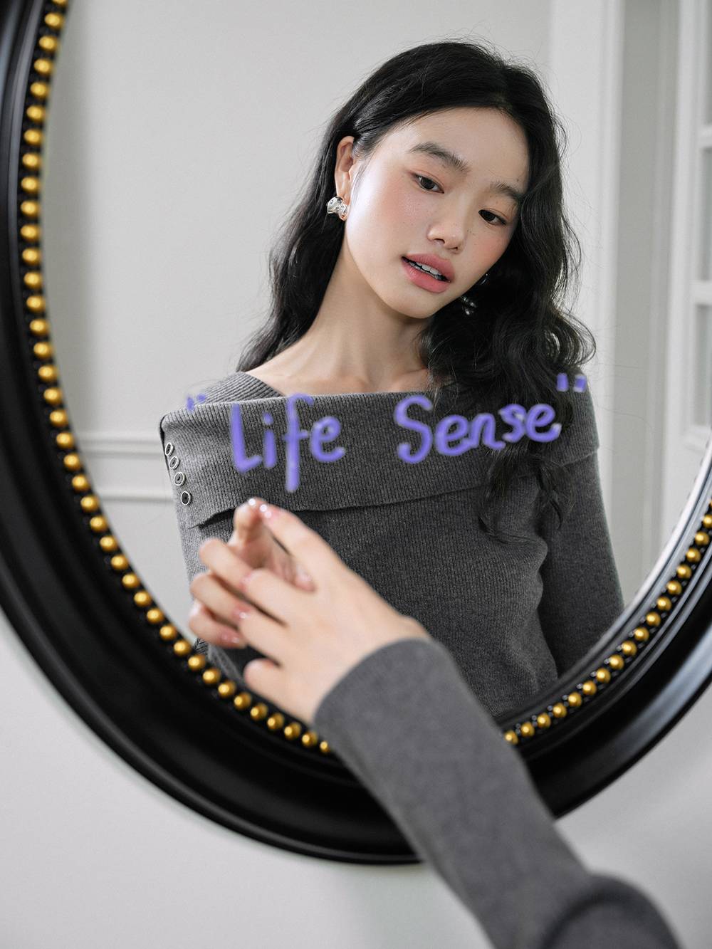 Long-Sleeve Knit Top