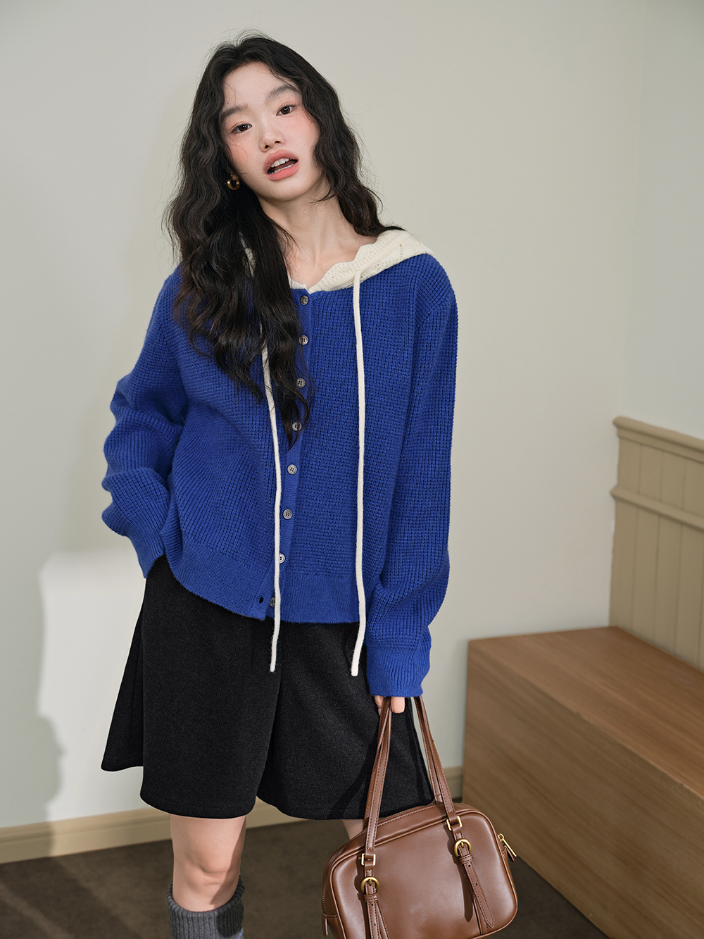 Hooded Cardigan Sweater