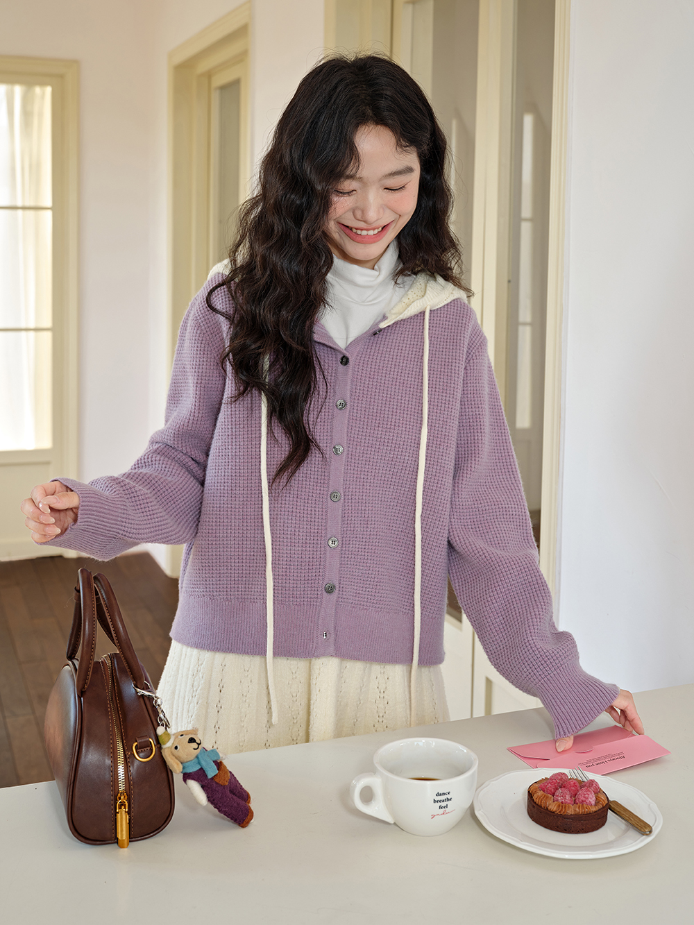 Hooded Cardigan Sweater