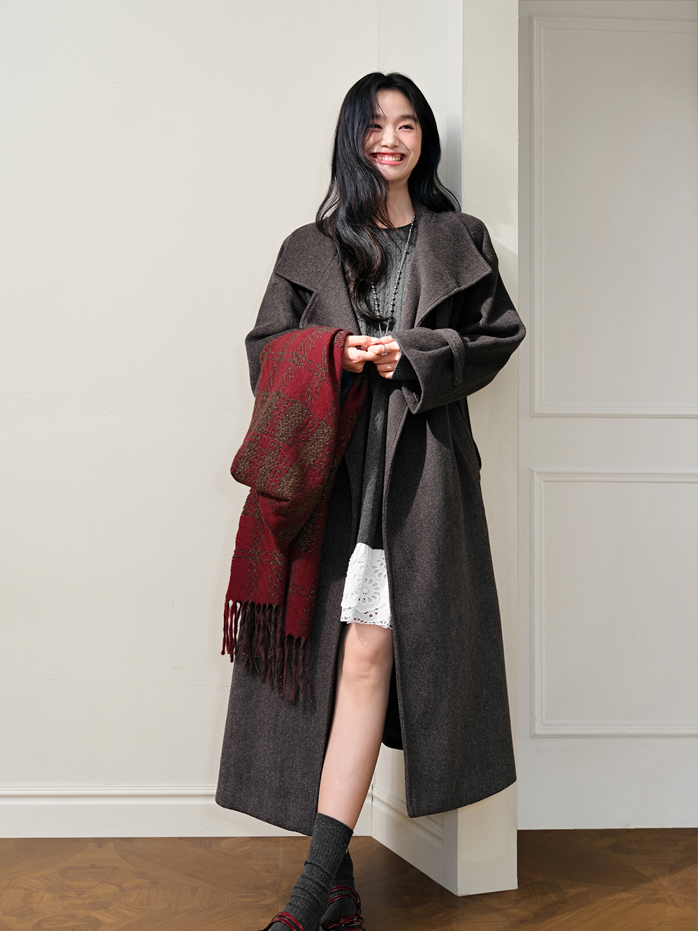 Layered Lace Hem Dress