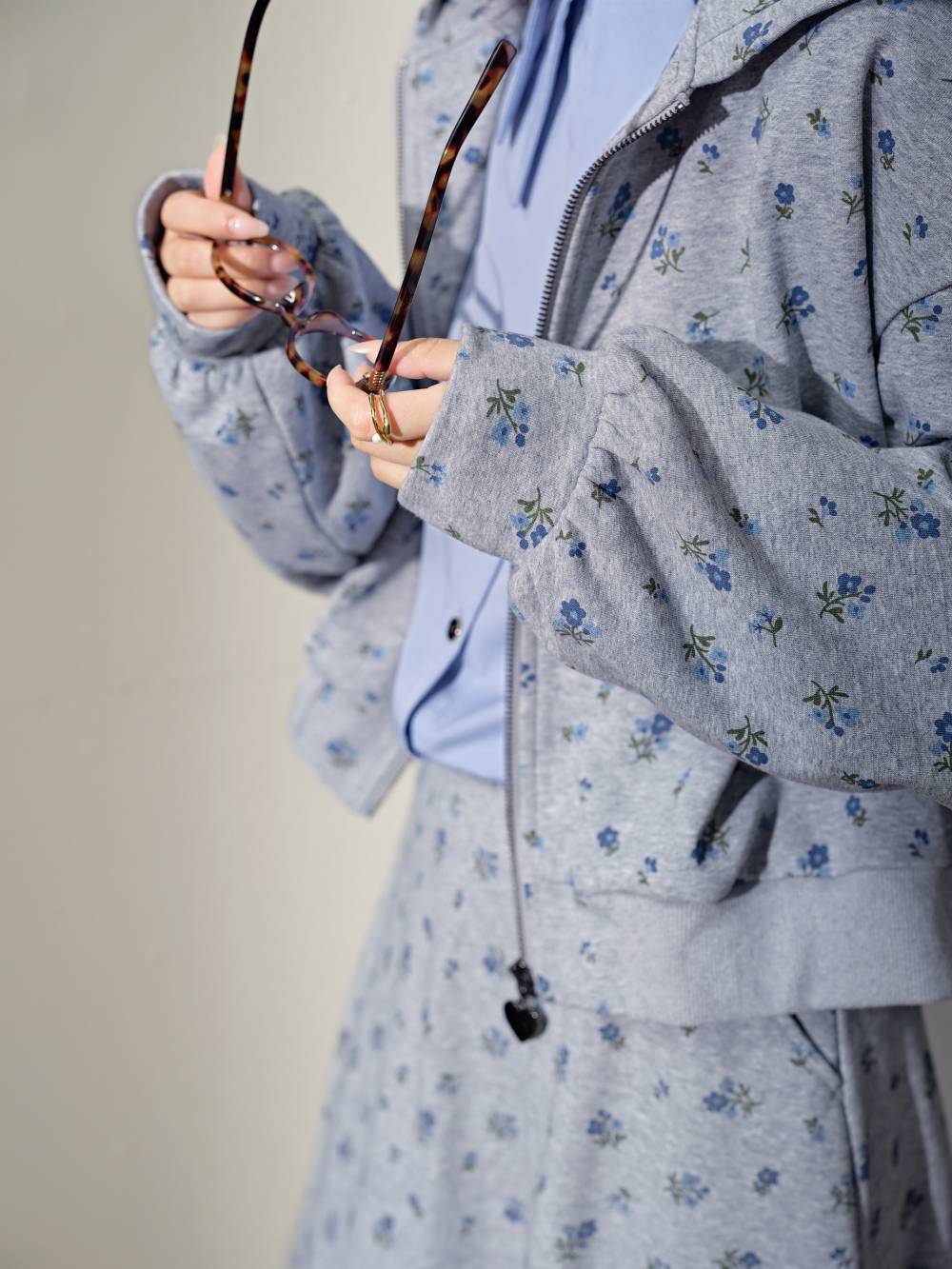 Floral Jacket and Skirt