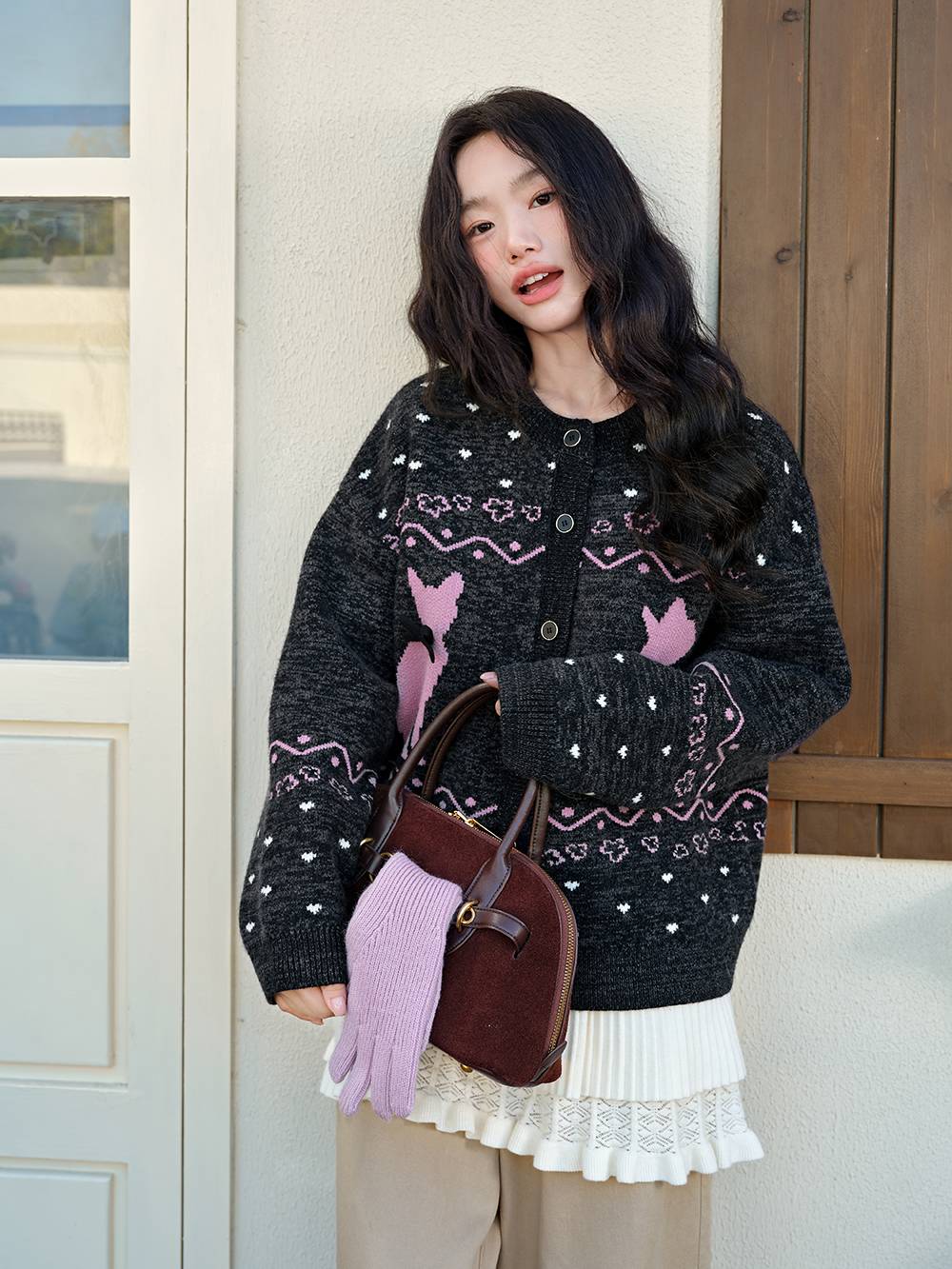 Layered Hem Knit Top