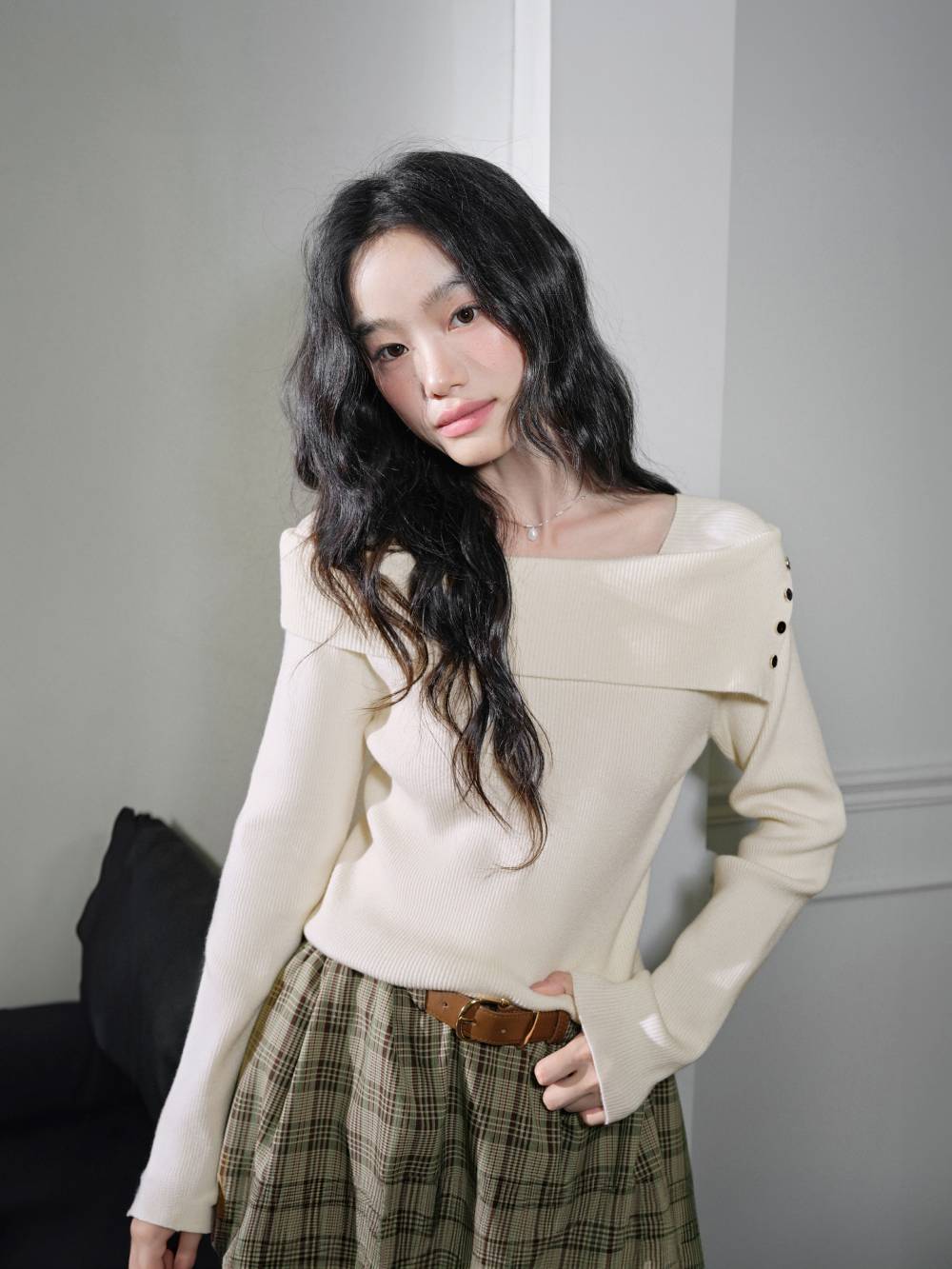 Long-Sleeve Knit Top