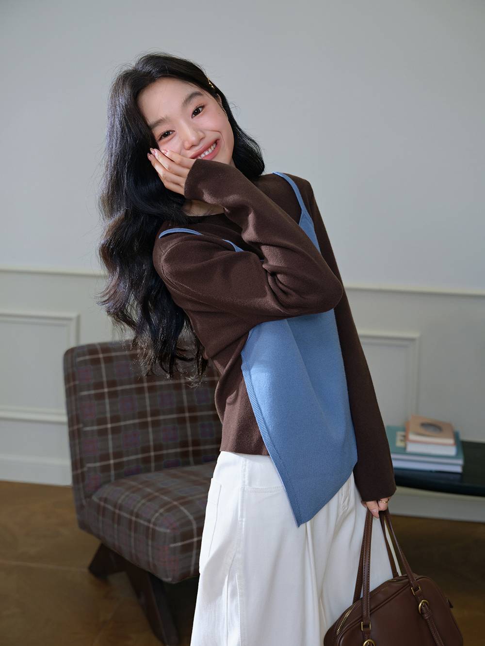 Layered Look Knit Top