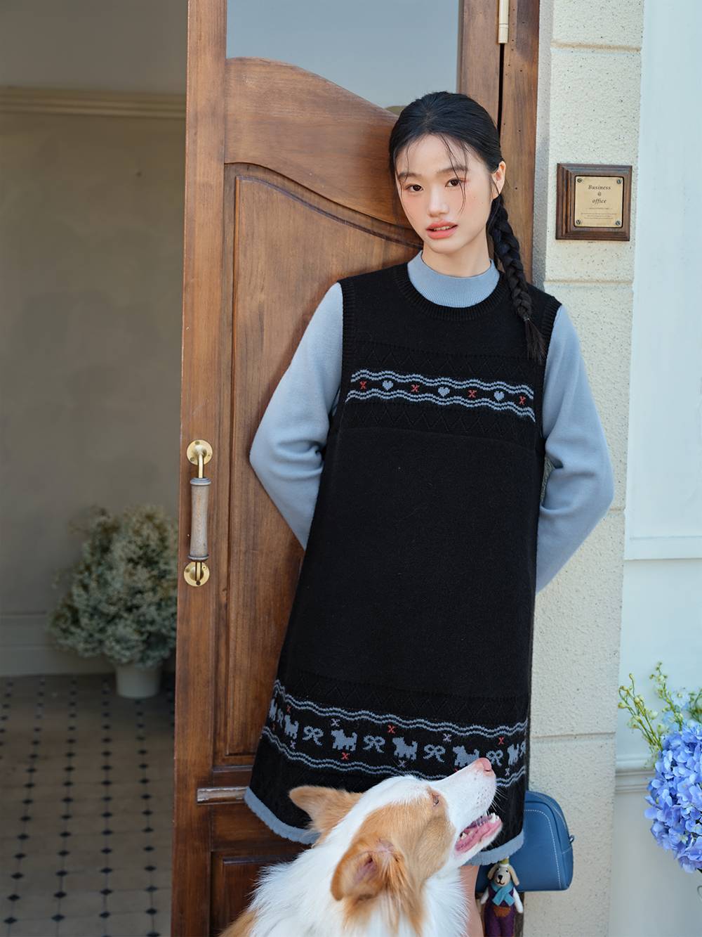Fair Isle Knit Dress