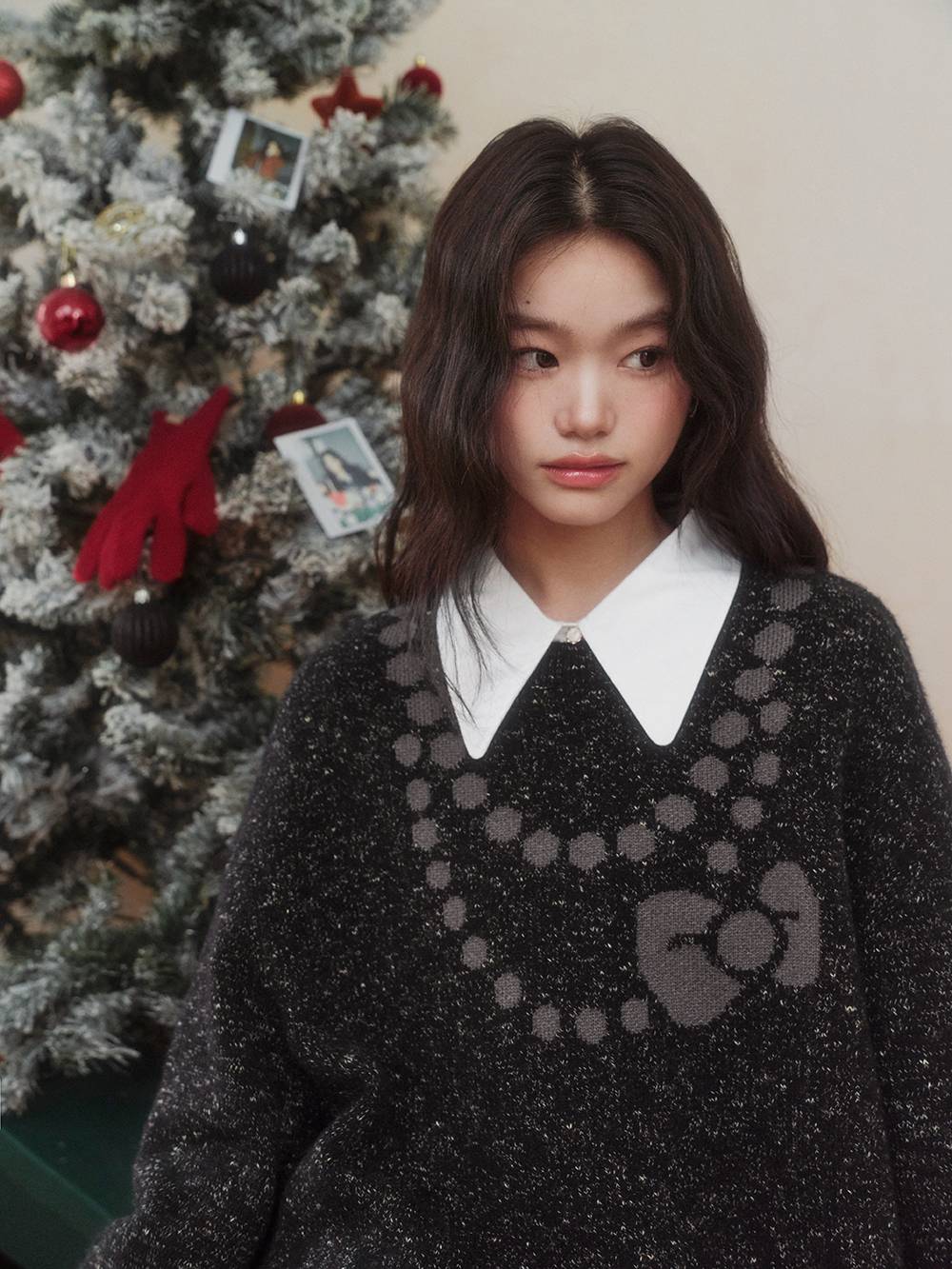 Bow Necklace Sweater