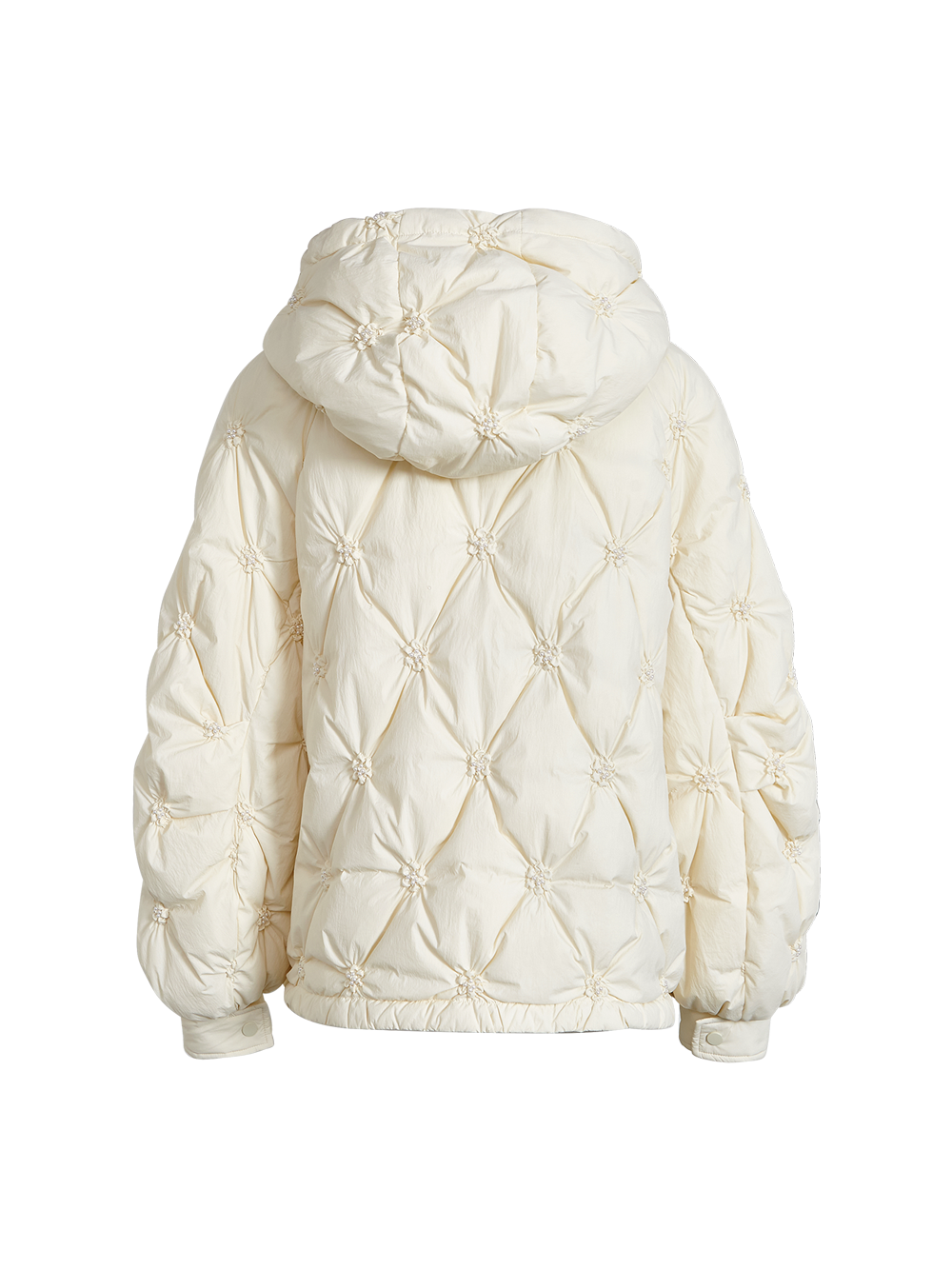 Hooded Bow Puffer Jacket