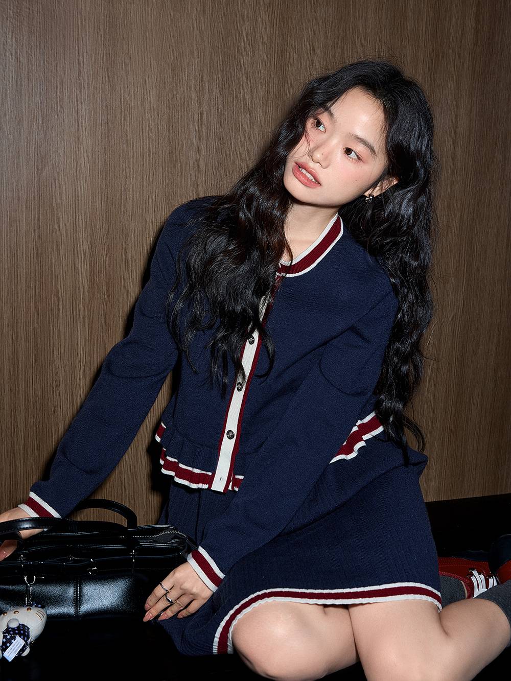 Preppy Knit Cardigan and Dress