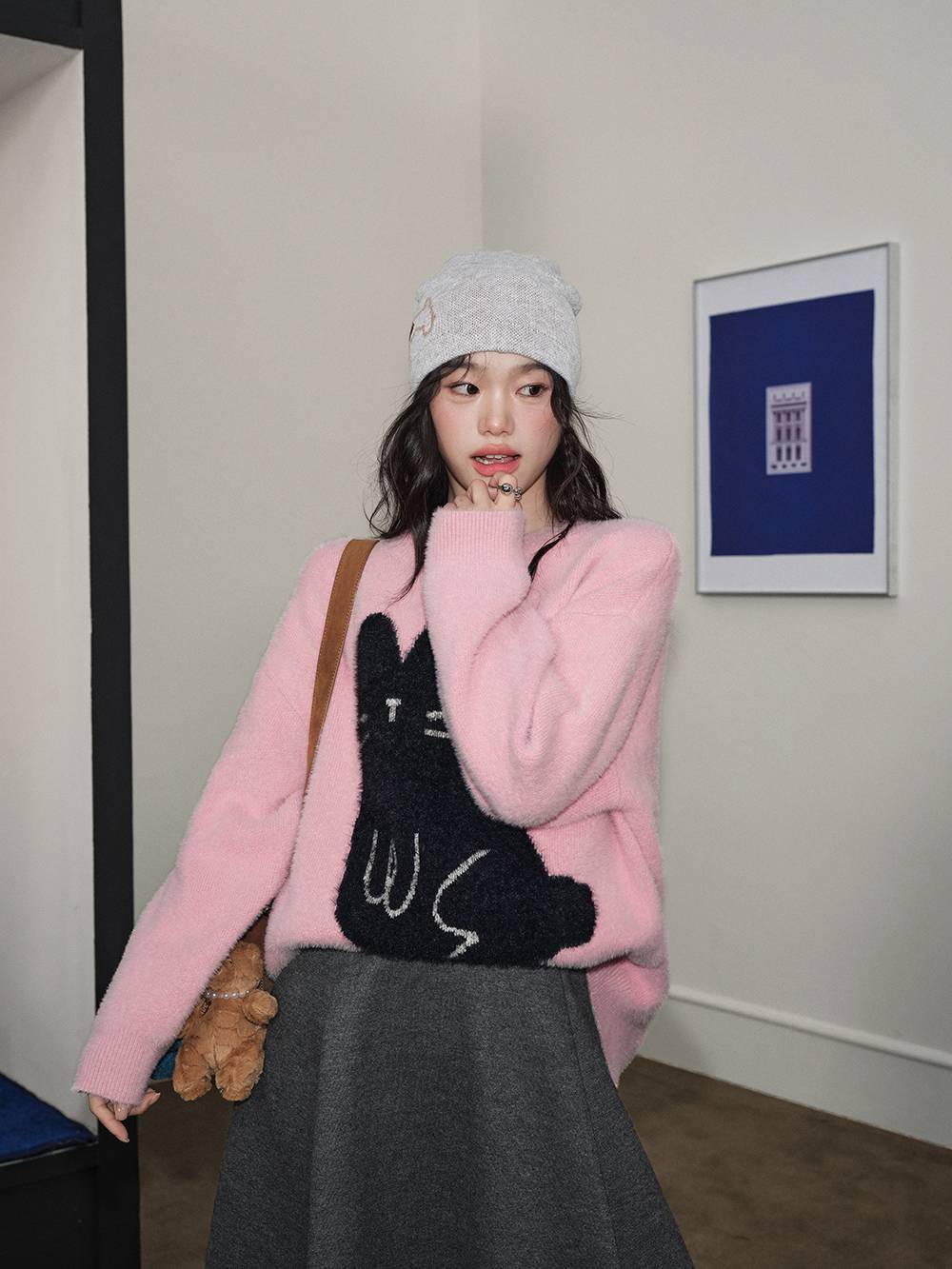 Rabbit Graphic Sweater