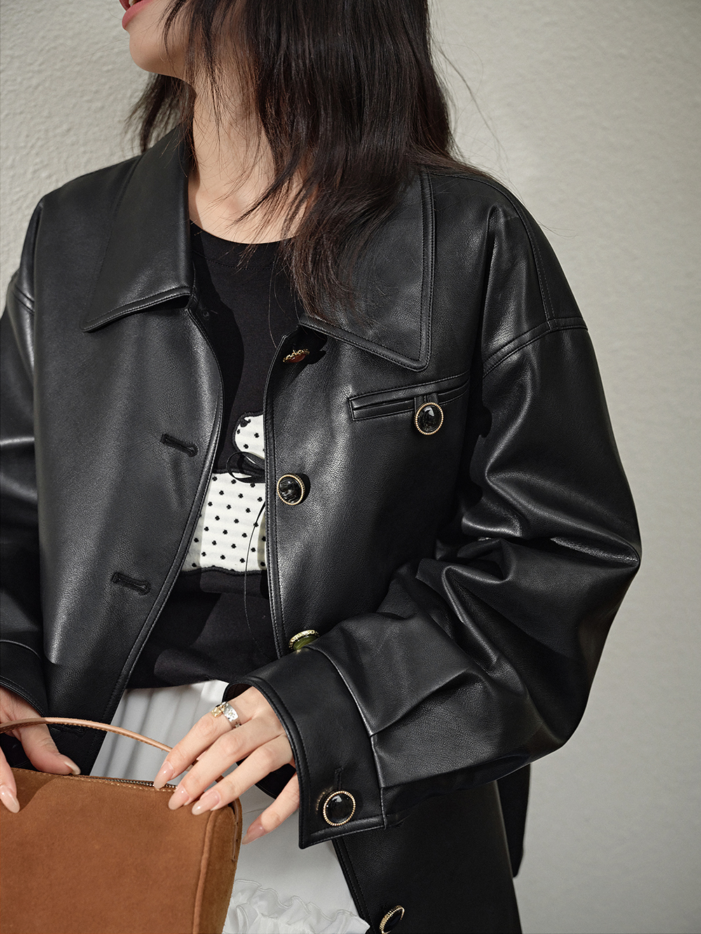 Faux Leather Jacket