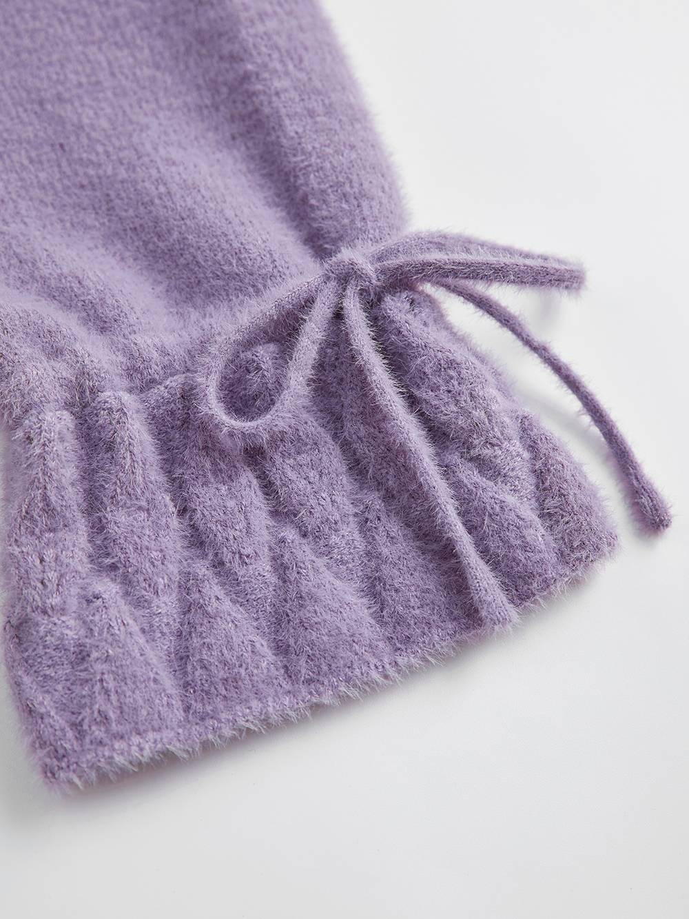 Ruffle Trim Button-Front Cardigan