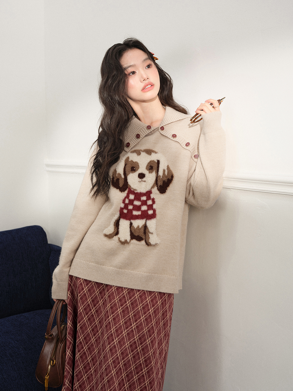 Dog Graphic Sweater