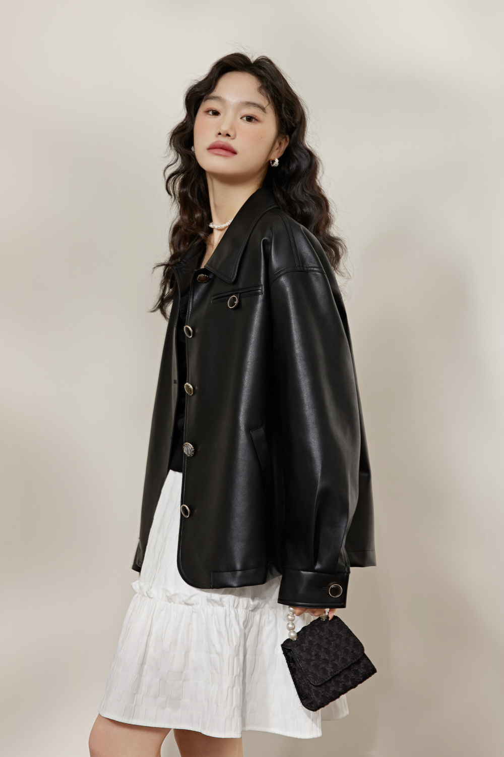 Faux Leather Jacket