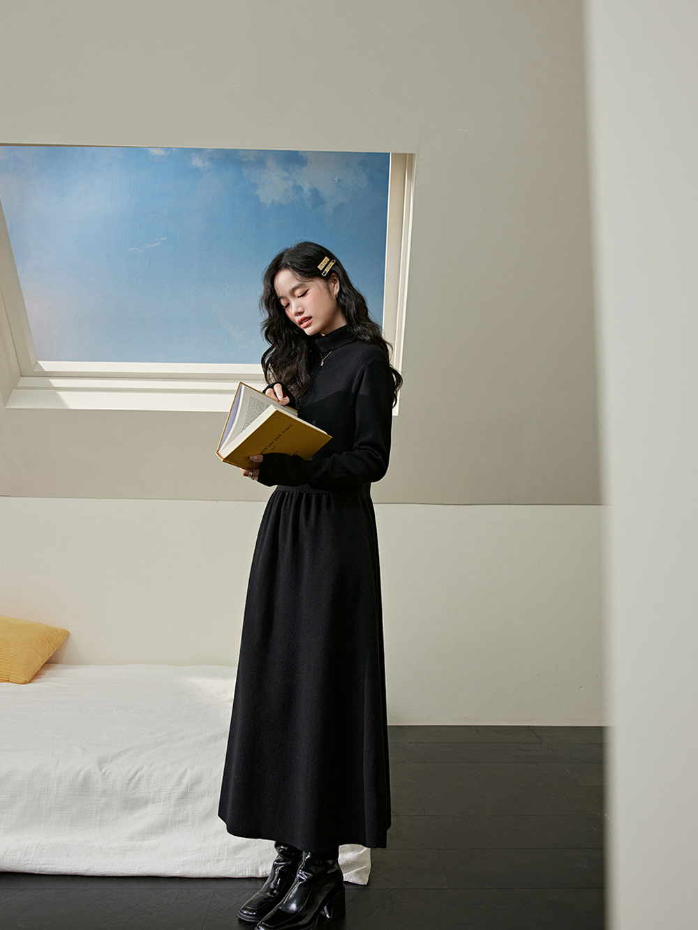 Turtleneck Knit Dress