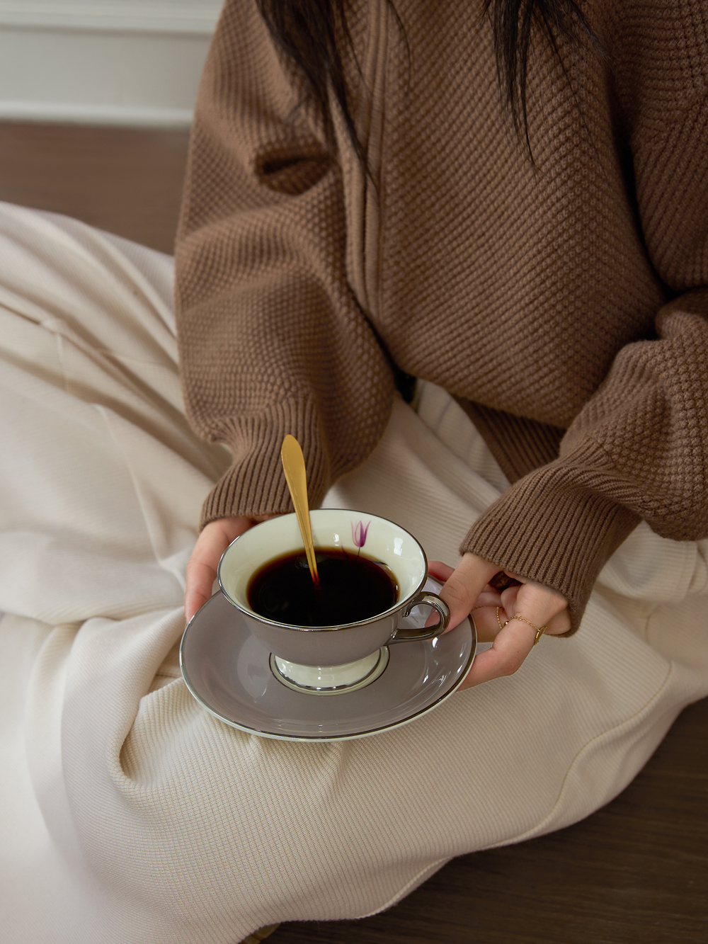 Double Zip Cardigan Sweater