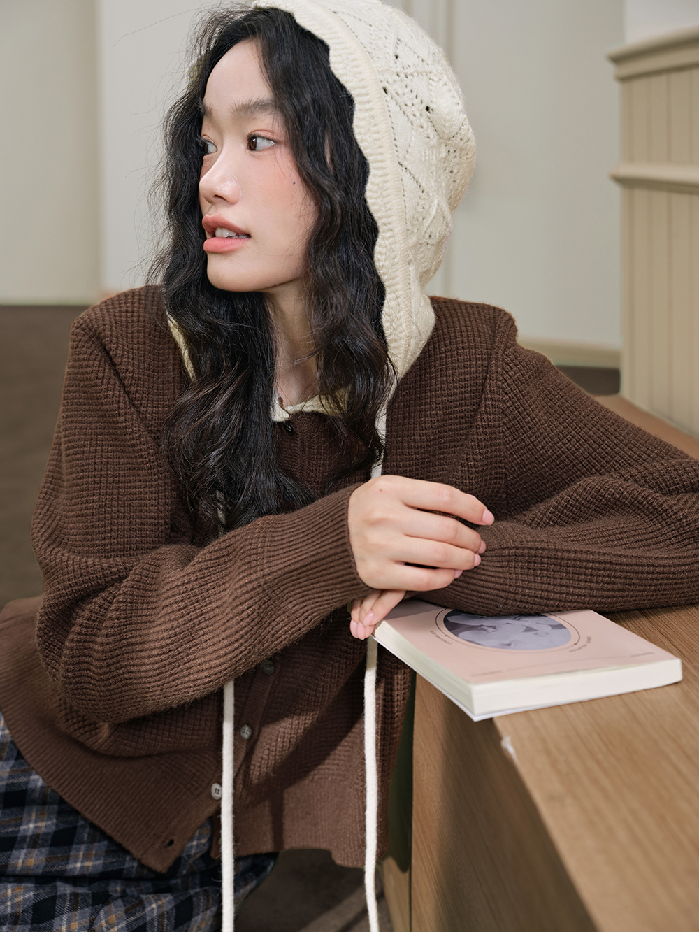 Hooded Cardigan Sweater