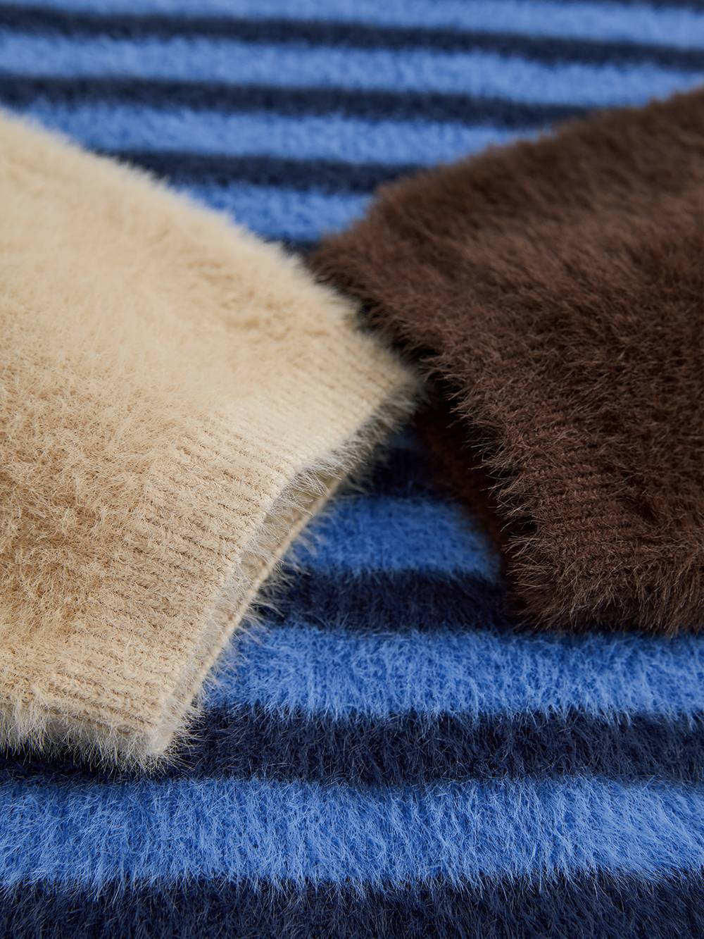 Fuzzy Striped Sweater