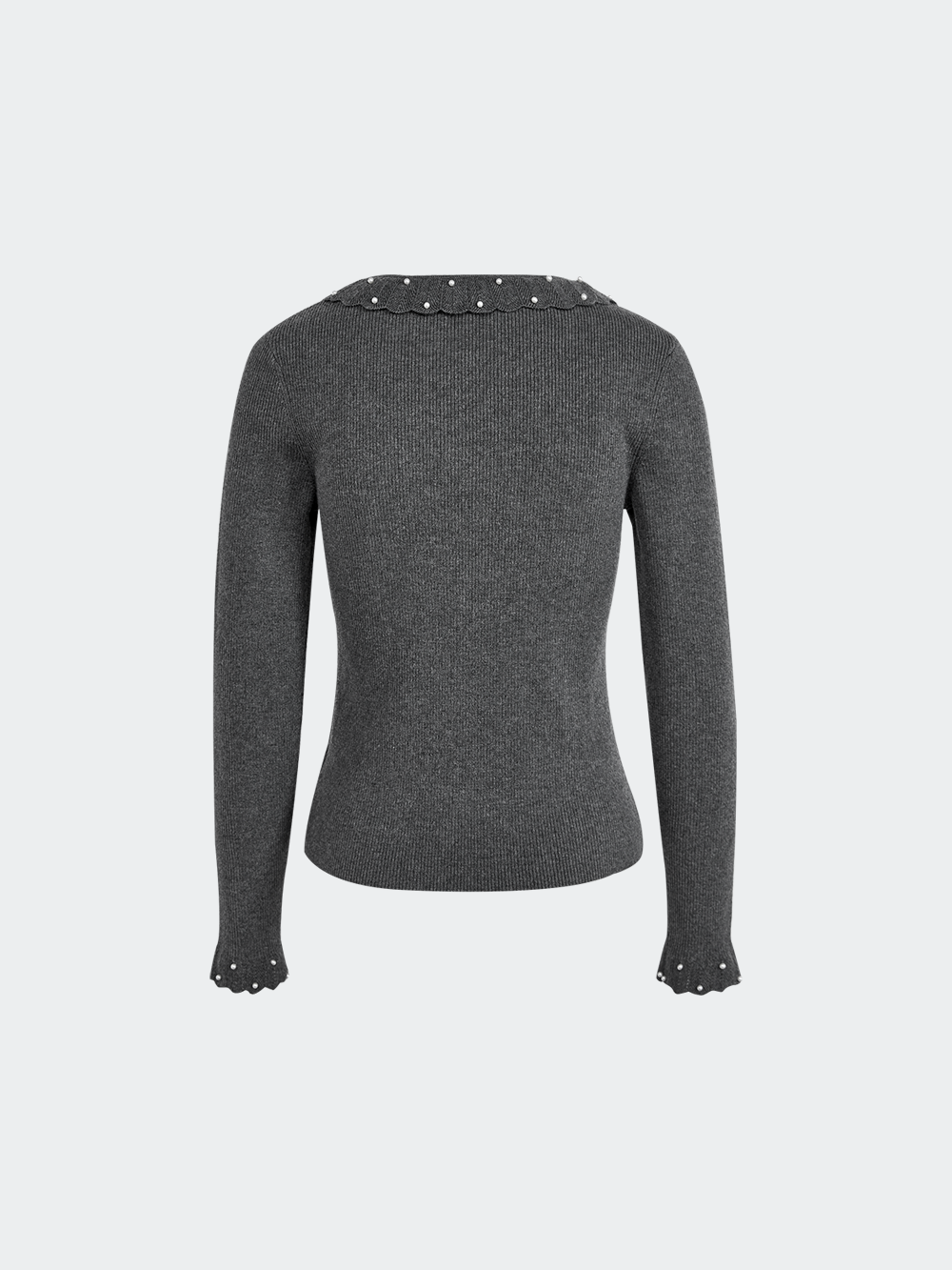 Pearl Embellished Knit Top