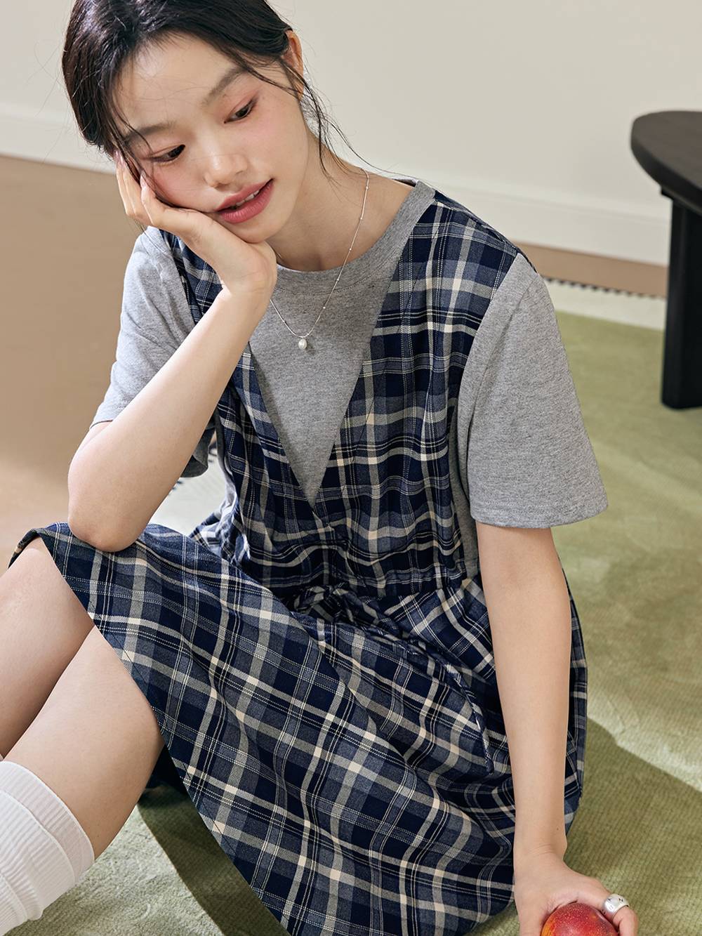 Fake Two-piece Dress